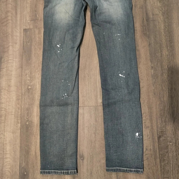 Hudson Boys Kaite Paint Splatter Destroyed Slim Jean - Picture 5 of 6